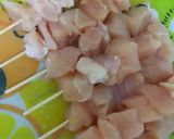 梅とチーズが合う♪抹茶のヘルシー焼鳥☆作り方1写真
