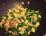 ごはん無限消費！ニラ卵の豚肉中華炒め作り方7写真
