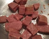 【簡単】豆苗とスパムのさっぱり炒め作り方1写真