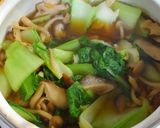 簡単♪タラとチンゲン菜ときのこの煮物風✿作り方3写真