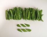シャキッ絹さやとしんなり玉ねぎの卵とじ作り方1写真