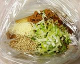 豚コマのネギ味噌焼き作り方1写真