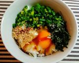 ソースで食べる卵かけ御飯☆お好み焼き風味作り方1写真