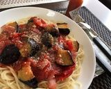 楽チン絶品！なすとベーコンのトマトパスタ作り方8写真