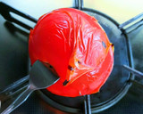 湯がかない　トマトの皮のむきかた作り方1写真