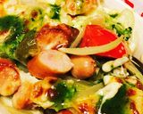 余り物で♪野菜とウインナーのチーズ焼き作り方4写真