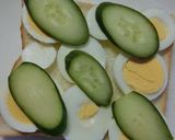 茹で卵・野菜のカレーマヨ和トースト作り方2写真