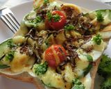 茹で卵・野菜のカレーマヨ和トースト作り方4写真