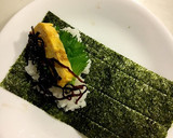 卵焼きと昆布佃煮の手巻き寿司作り方4写真