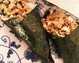 肉そぼろとコロコロチーズの☆手巻き寿司作り方13写真