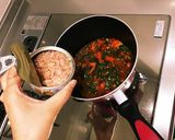 鍋１つ！トマトとほうれん草とツナパスタ作り方4写真