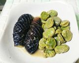 ナスとそら豆の味噌煮♪作り方3写真