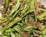 秋豆(いんげんなど)のキンピラ作り方6写真