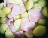 新じゃがとそら豆とベーコンのバター煮作り方3写真