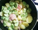 新じゃがとそら豆とベーコンのバター煮作り方5写真