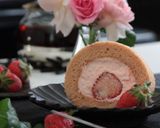ふわとろイチゴのロールケーキ作り方34写真