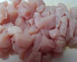 鶏むね肉とパプリカの コンソメ醤油炒め♡作り方3写真