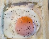 朝食に♩隠れハムエッグ食パン作り方6写真