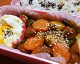簡単時短！ミートボール＆彩り野菜☆お弁当作り方4写真