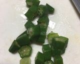砂肝とオクラのさっぱりゆかり和え作り方3写真