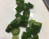 砂肝とオクラのさっぱりゆかり和え作り方3写真
