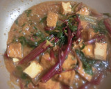 厚揚げと赤軸ほうれん草　和風カレーあん作り方10写真