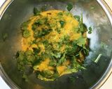 バター風味のパクチーオムレツ作り方1写真