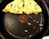 バター風味のパクチーオムレツ作り方4写真