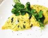 バター風味のパクチーオムレツ作り方5写真