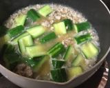 きゅうりと合挽きミンチの辛辛中華炒め作り方3写真