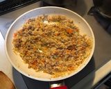 タケノコ入りキーマカレーパスタ作り方1写真