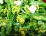 市販ドレにひと味10分内♪菜の花サラダ作り方2写真