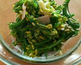 市販ドレにひと味10分内♪菜の花サラダ作り方4写真