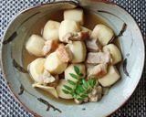 豚肉と里芋の煮込み作り方4写真