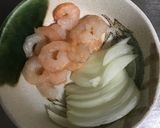 むきエビとキャベツのクリームパスタ作り方2写真