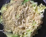 むきエビとキャベツのクリームパスタ作り方4写真