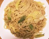むきエビとキャベツのクリームパスタ作り方5写真