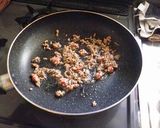 おつまみにも。時短、ひき肉のしりしり作り方2写真