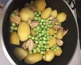 新じゃがとグリンピースの煮っころがし作り方4写真