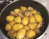 新じゃがとグリンピースの煮っころがし作り方5写真