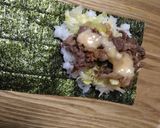 スイートチリマヨ入り☆牛肉の手巻き寿司作り方5写真