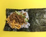 豆腐でヘルシー！なんちゃってガパオ手巻き作り方12写真