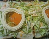 ダイレクトに♪巣ごもり卵 トースト。作り方2写真