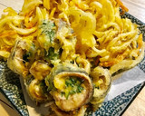 新玉のかき揚げと鯵と大葉のロール天♪作り方15写真