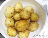 コロッと♪素揚げ新じゃがお好み焼き風作り方1写真