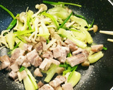 エシャレットきのこ叉焼の中華風炒め物作り方8写真
