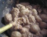 里芋と豚のこっくり胡麻味噌煮作り方4写真
