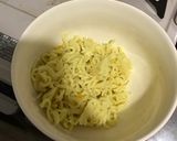 鯖缶えのきそばめしバター醤油作り方1写真