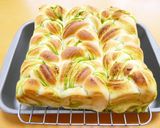 抹茶あん三つ編みあん食パンHBスクエア型作り方24写真