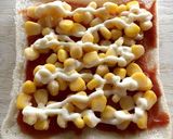 食パンで★コーンマヨのオープンサンド作り方4写真